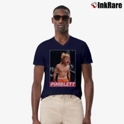 Men’s paddy pimblett for MMA and UFC Fans V-Neck Tee in navy | Sharp, Breathable, Everyday Staple