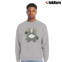 Men’s Pangoro Tiki Panda Graphic Crewneck Sweatshirt in sport grey | Cozy Fabric, Clean Style