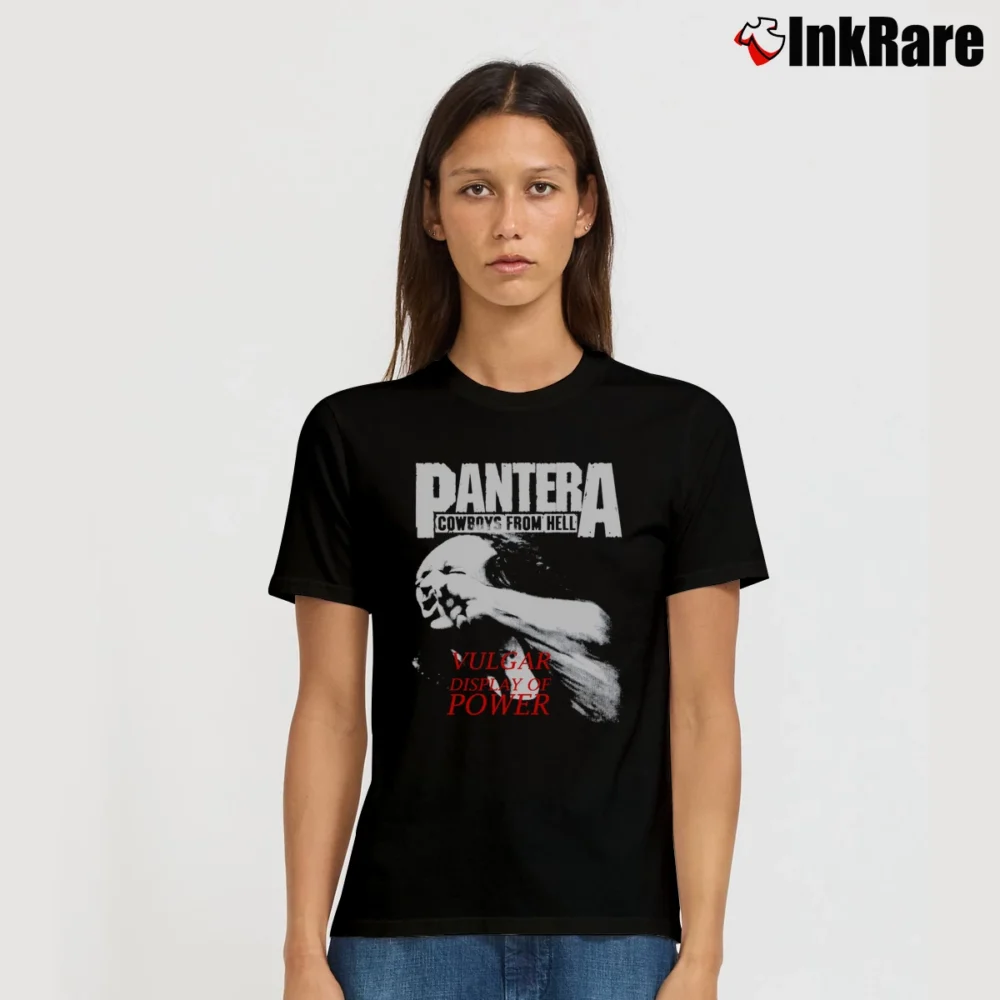 Women’s Pantera Stronger Than All 90s Signature T-Shirt in black | Soft, Flattering Fit