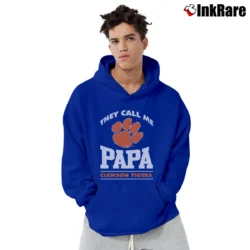 Men’s Papa Clemson Tigers Fan Graphic Pullover Hoodie in royal blue | Cozy, Durable, Modern Fit