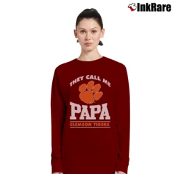 Women’s Papa Clemson Tigers Fan Graphic Long-Sleeve Top in maroon | Sleek, Versatile, All-Season