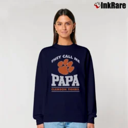 Women’s Papa Clemson Tigers Fan Graphic Relaxed Sweatshirt in navy | Soft, Laid-Back Vibe