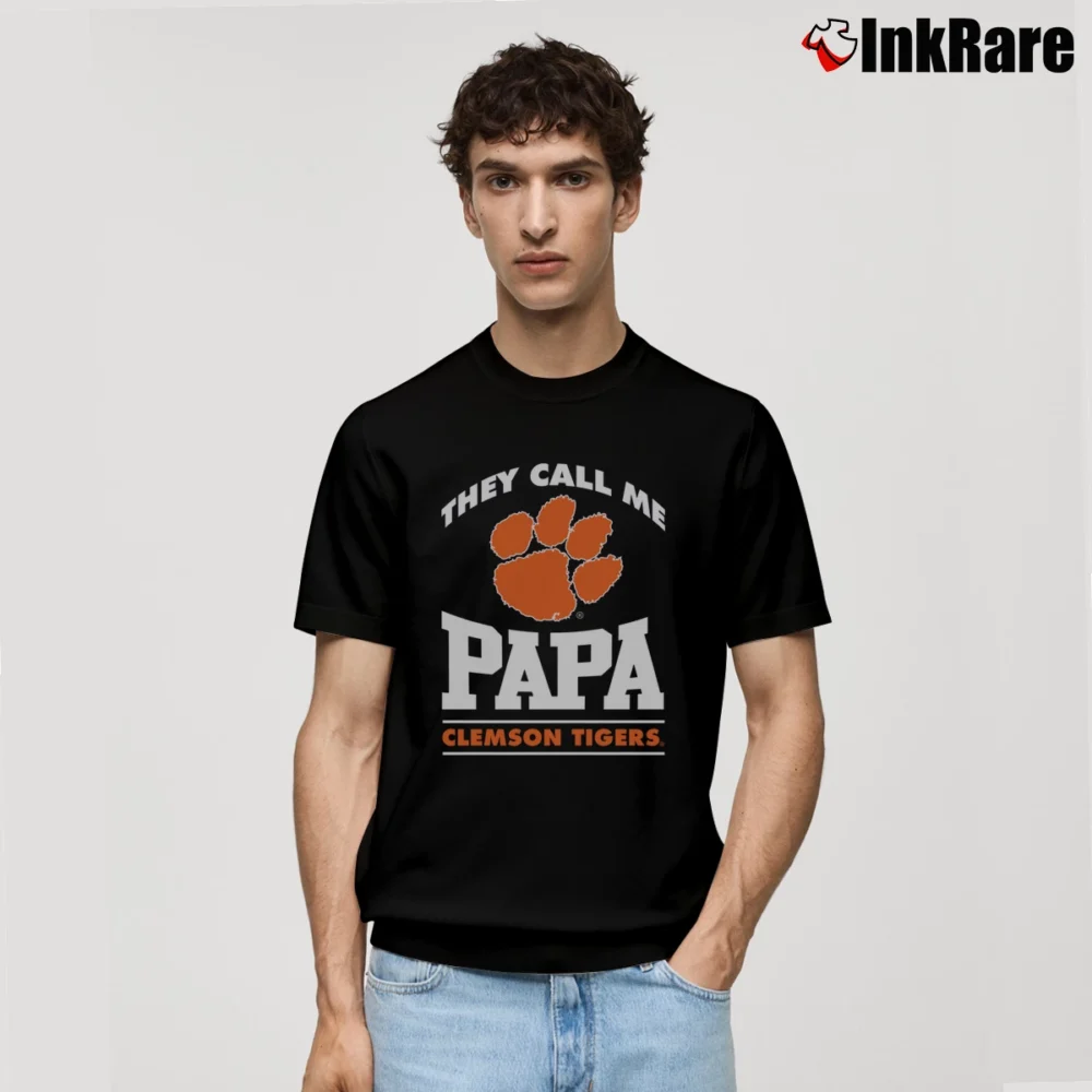 Men’s Papa Clemson Tigers Fan Graphic Classic T-Shirt in black | Soft, Breathable Everyday Wear