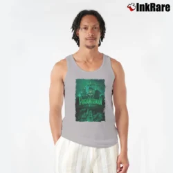 Men’s Paranorman Group Black Graphic Tank Top in sport grey | Breathable, Active-Friendly Design