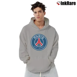 Men’s Paris Saint Germain Logo Pullover Hoodie in sport grey | Cozy, Durable, Modern Fit