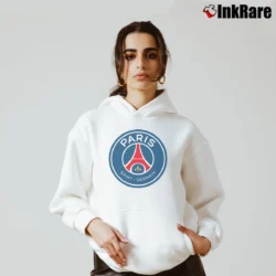 Women’s Paris Saint Germain Logo Cozy Hoodie in white | Warm, Structured, Stylish