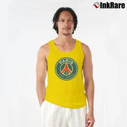 Men’s Paris Saint Germain Logo Tank Top in yellow | Breathable, Active-Friendly Design