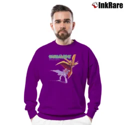 Men’s Parliament Motor Booty Affair Funk Crewneck Sweatshirt in purple | Cozy Fabric, Clean Style