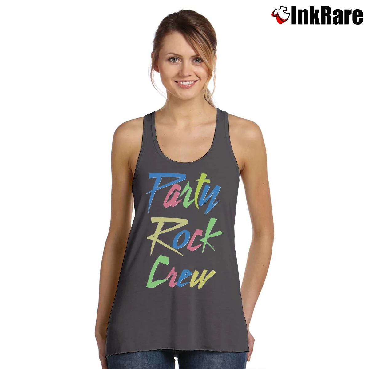 Women’s Party Rock Crew Tank Top in charcoal | Lightweight, Movement-Friendly