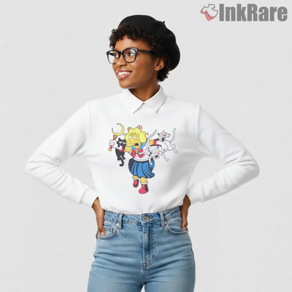 Patty And Selma Sailor Moon Anime Mashup Shirt on graphic shirt for women graphic tee