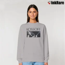 Women’s Paul Kossoff Black Cat Bones Guitar Relaxed Sweatshirt in sport grey | Soft, Laid-Back Vibe