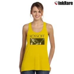 Women’s Paul Kossoff Black Cat Bones Guitar Tank Top in yellow | Lightweight, Movement-Friendly