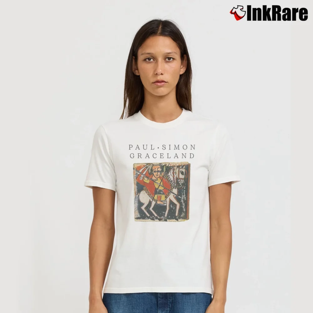 Women’s Paul Simon Graceland Signature T-Shirt in white | Soft, Flattering Fit