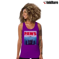 Women’s Paws Cat Jaws Cat Classic Tank Top in purple | Lightweight, Movement-Friendly