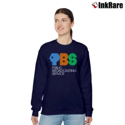 Women’s PBS Retro Logo Relaxed Sweatshirt in navy | Soft, Laid-Back Vibe