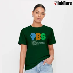 Women’s PBS Retro Logo Signature T-Shirt in forest green | Soft, Flattering Fit