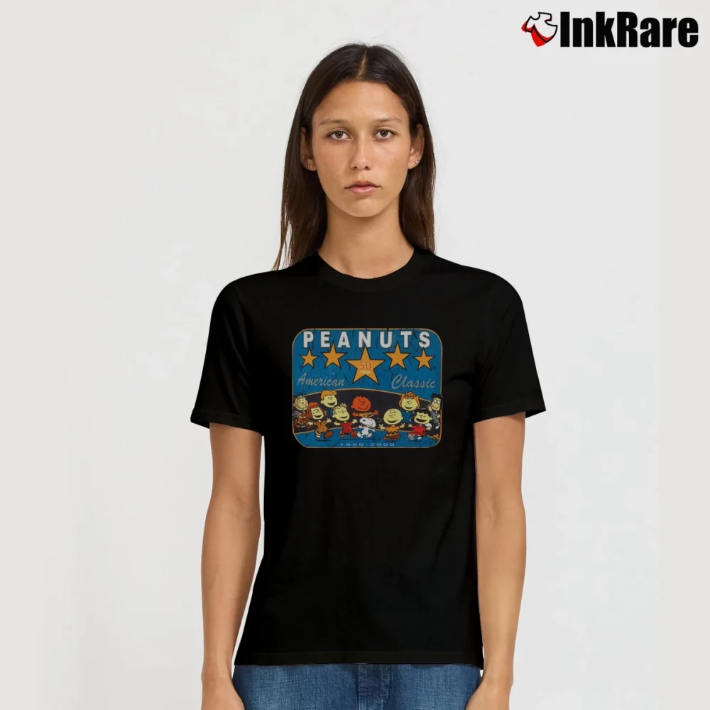 Women’s Peanut American Classic Signature T-Shirt in black | Soft, Flattering Fit