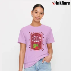 Women’s Peanut Butter Jelly Friends Matching Costume Signature T-Shirt in light pink | Soft, Flattering Fit