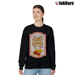 Women’s Peanut Butter Jelly Halloween Matching Costume Relaxed Sweatshirt in black | Soft, Laid-Back Vibe