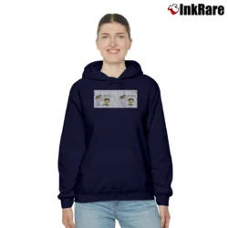 Women’s Peanuts Aaugh Snoopy Football Coffee Design Cozy Hoodie in navy | Warm, Structured, Stylish