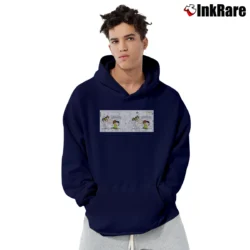 Men’s Peanuts Aaugh Snoopy Football Coffee Design Pullover Hoodie in navy | Cozy, Durable, Modern Fit
