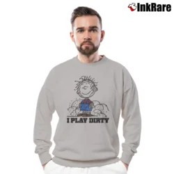 Men’s Peanuts Charlie Brown I Play Dirty Cool Crewneck Sweatshirt in sport grey | Cozy Fabric, Clean Style