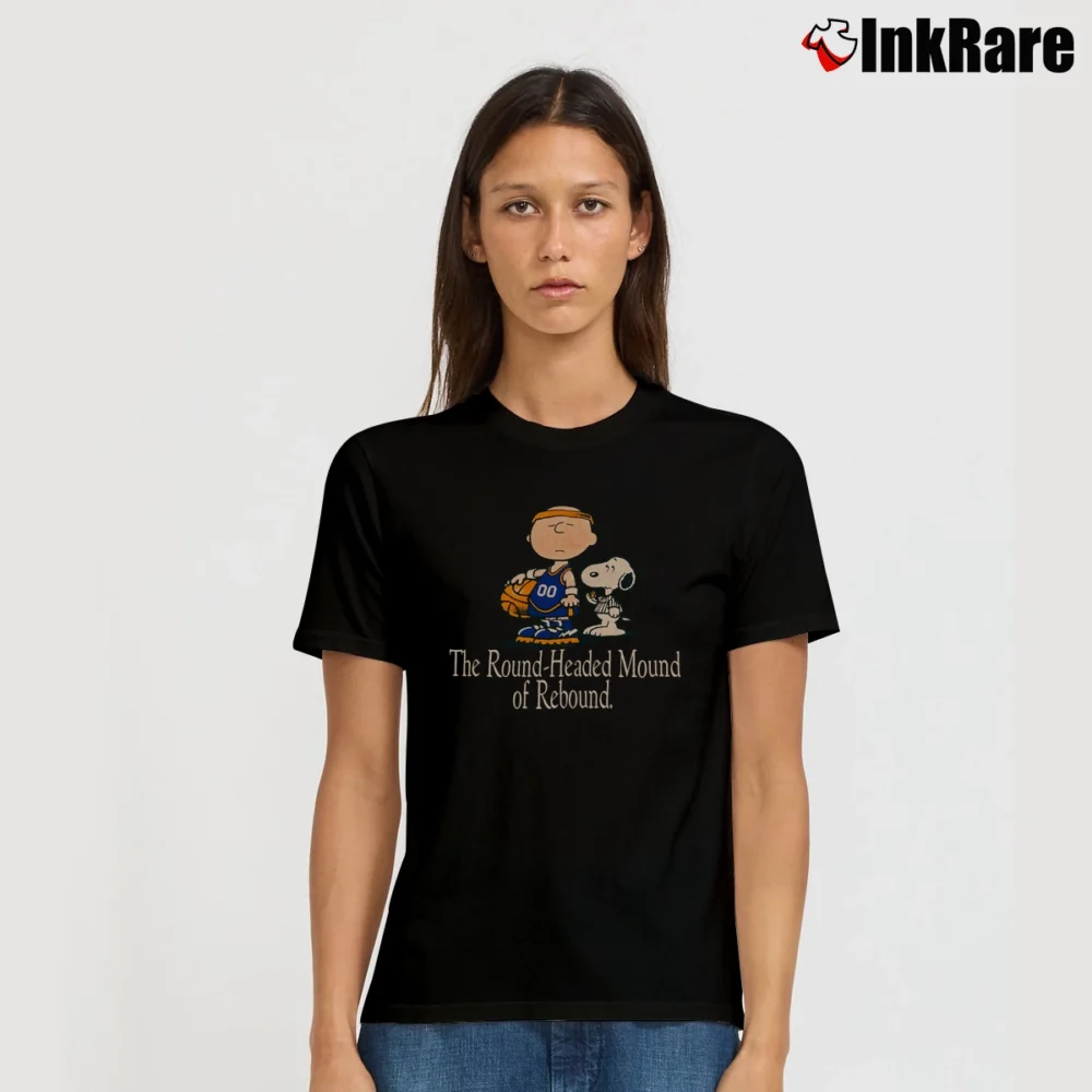 Women’s Peanuts Charlie Brown Snoopy Basketball Charles Barkley Signature T-Shirt in black | Soft, Flattering Fit