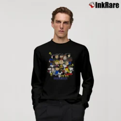 Men’s Peanuts Charlie Brown Snoopy Long-Sleeve Shirt in black | Sleek, Lightweight, Year-Round Wear