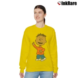 Women’s Peanuts Franklin Armstrong Relaxed Sweatshirt in yellow | Soft, Laid-Back Vibe