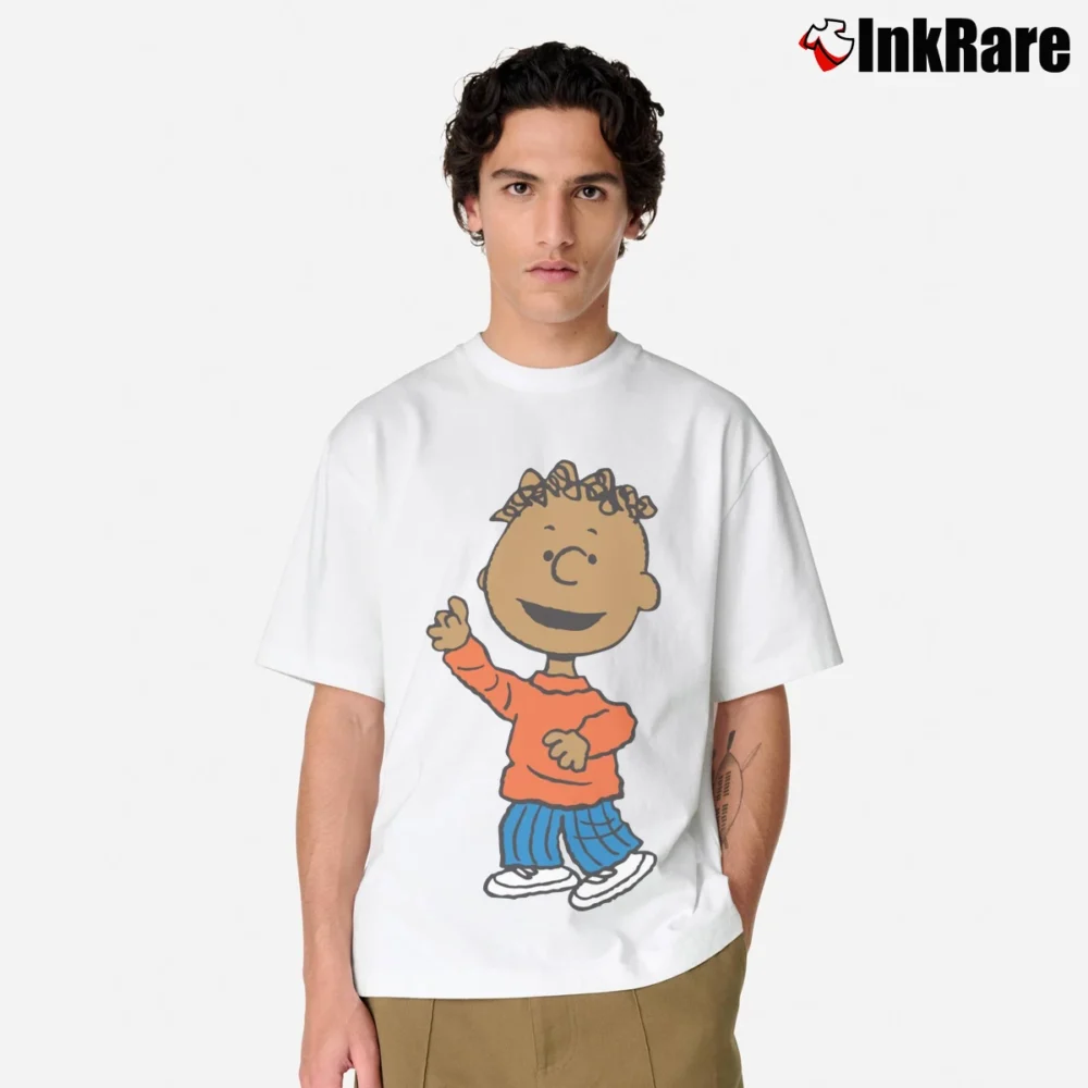 Men’s Peanuts Franklin Armstrong Classic T-Shirt in white | Soft, Breathable Everyday Wear