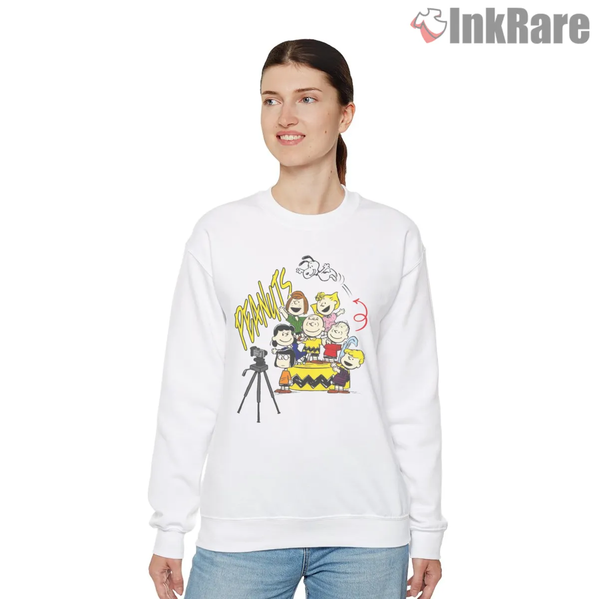 Peanuts Gang Camera Moment Shirt Peanuts Gang Camera Moment Shirt on graphic shirt for women graphic tee