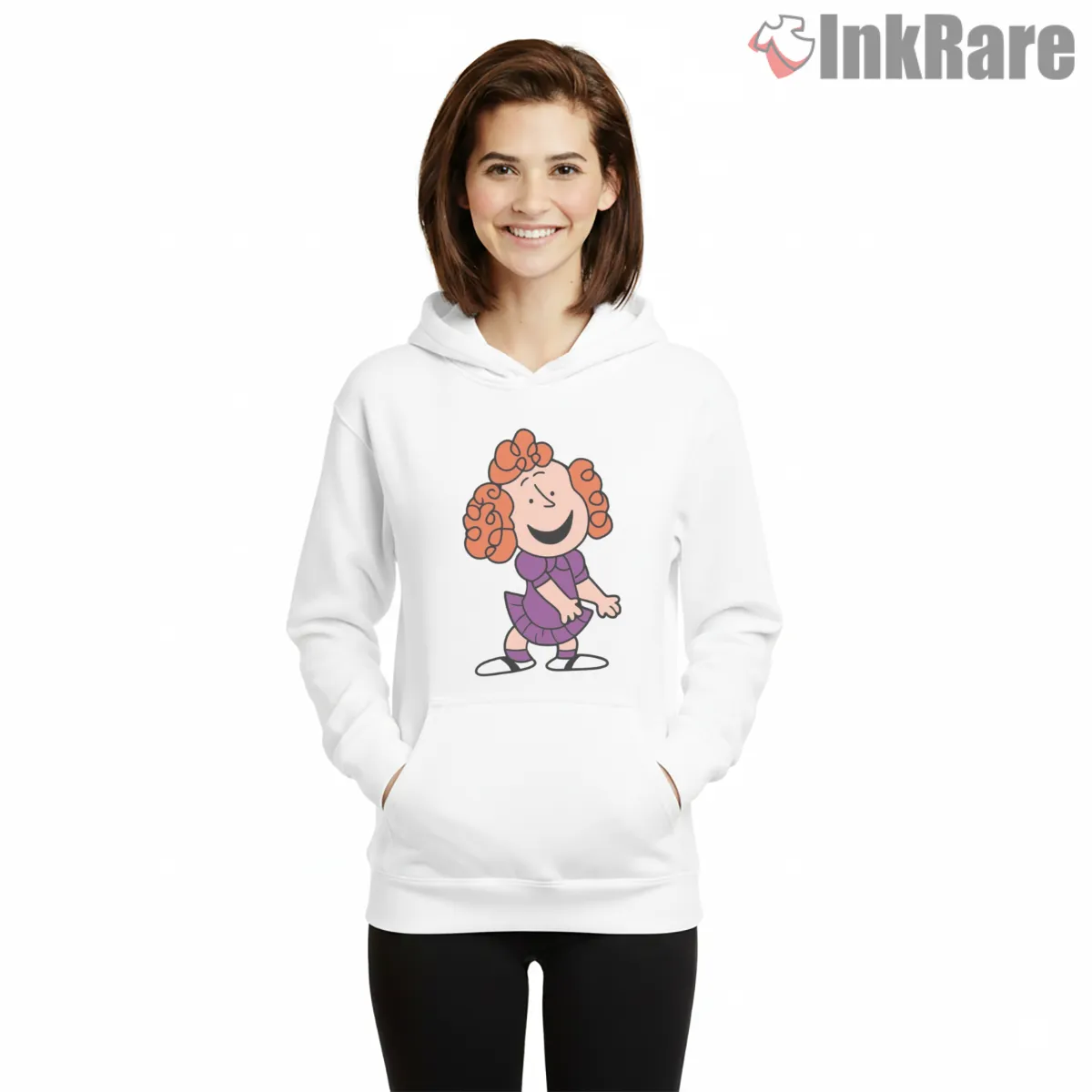 Peanuts Gang Fun Dance Party Shirt on white hoodie for women graphic tee