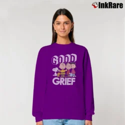 Women’s Peanuts Good Grief Relaxed Sweatshirt in purple | Soft, Laid-Back Vibe