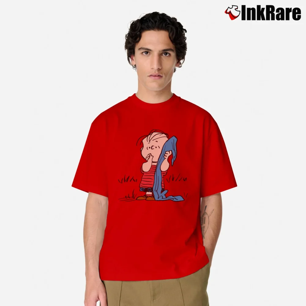 Men’s Peanuts Linus Van Pelt Classic T-Shirt in red | Soft, Breathable Everyday Wear