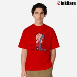 Men’s Peanuts Linus Van Pelt Classic T-Shirt in red | Soft, Breathable Everyday Wear