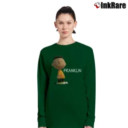 Women’s Peanuts Movie Franklin Long-Sleeve Top in forest green | Sleek, Versatile, All-Season