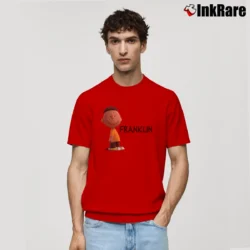 Men’s Peanuts Movie Franklin Navy Classic T-Shirt in red | Soft, Breathable Everyday Wear