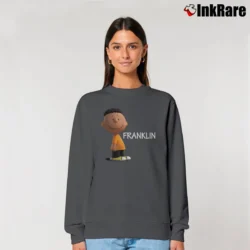 Women’s Peanuts Movie Franklin Relaxed Sweatshirt in charcoal | Soft, Laid-Back Vibe