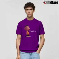 Men’s Peanuts Movie Franklin Classic T-Shirt in purple | Soft, Breathable Everyday Wear