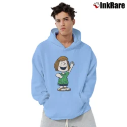 Men’s Peanuts Peppermint Patty Pullover Hoodie in light blue | Cozy, Durable, Modern Fit