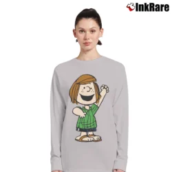 Women’s Peanuts Peppermint Patty Long-Sleeve Top in sport grey | Sleek, Versatile, All-Season
