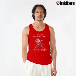 Men’s Peanuts Pigpen I Tried To Be Normal Once Worst Two Minutes Of My Life Tank Top in red | Breathable, Active-Friendly Design