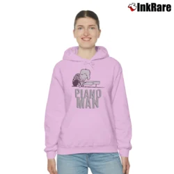 Women’s Peanuts Schroeder Piano Man Custom Cozy Hoodie in light pink | Warm, Structured, Stylish