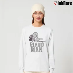 Women’s Peanuts Schroeder Piano Man Custom Long-Sleeve Top in white | Sleek, Versatile, All-Season