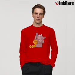 Men’s Peanuts Snoopy Charlie Brown Star Wars Long-Sleeve Shirt in red | Sleek, Lightweight, Year-Round Wear