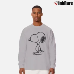 Men’s Peanuts Snoopy Charlie Brown Woodstock Retro Long-Sleeve Shirt in sport grey | Sleek, Lightweight, Year-Round Wear