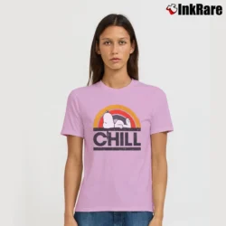 Women’s Peanuts Snoopy Chill Graphic Signature T-Shirt in light pink | Soft, Flattering Fit