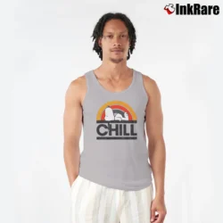 Men’s Peanuts Snoopy Chill Graphic Tank Top in sport grey | Breathable, Active-Friendly Design