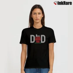 Women’s peanuts snoopy dog house i'm the dad T-Shirt in black | Soft, Flattering Fit