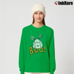 Women’s Peanuts Snoopy Halloween Boo Long-Sleeve Top in irish green | Sleek, Versatile, All-Season